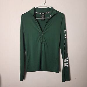 PINK Victoria’s Secret Ultimate Michigan State Spartans Quarter Zip Pullover